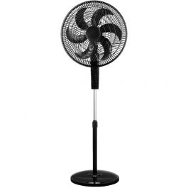 MediaTech Stand Fan, 18 Inch, 3 Speeds, 6 Blades, MT-SF42M - Black