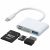 Joyroom Cable  Lightning 4 In 1 To Usb Otg With Sd & Tf Card Reader & Type C Ports S-H142 