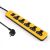 I Lock Power Strip 5 Universal Outlets With Overload Switch 3M - Yellow / Black