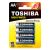 Toshiba Battery Alkaline Cart 4 High Power