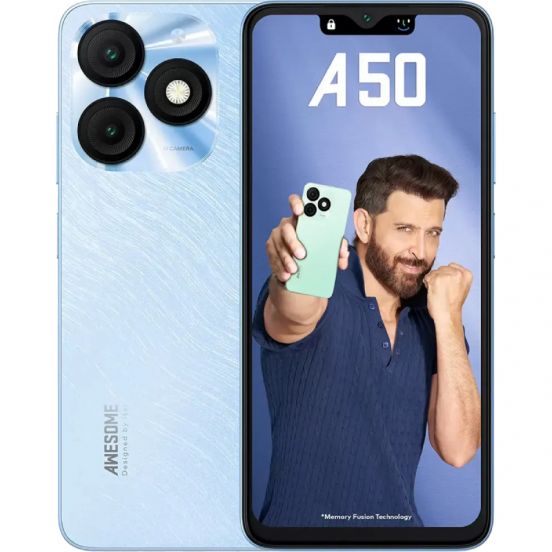 Itel A50 4G, 3GB RAM, 128GB - Shimmer Gold| Dream 2000