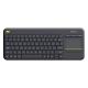 Logitech Wireless Touch Keyboard K400 Plus - Black