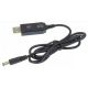 Boost USB to 9v, 5v, 12v Cable Power 1A - Black