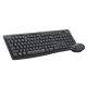 لوجيتك كومبو لوحة مفاتيح وماوس لاسلكي كومبو MK295 - أسود
