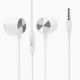 Recci Earphone Wired 3.5 AUX REP-L01 - White