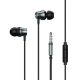 Remax Earphone Wired 3.5MM RM202 - Black