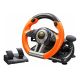PXN V3 Pro Gaming Driving Car Steering Wheel With Pedals -Orange
