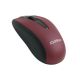 Cliptec Mouse Wireless Silent Optical 1200DPI RZS951 - Maroon