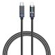 Recci RS-16CL Lightning Crystal Cable 27W Time Display 1.2M - Black