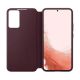 Samsung S22 Plus Cover Clear View - Dark Red