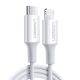 Ugreen US171 MFi USB-C to Lightning Charging Cable - 1M - White
