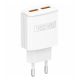 VIDVIE PLE245 Home Charger 2USB 2.4A with Type-C Cable - White