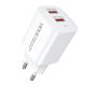 VIDVIE PLE250 Home Charger 2USB 2.4A with Type-C Cable - White