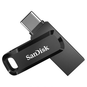 سانديسك فلاش محمول 64 جيجا بايت معدني مزدوج USB Type-C