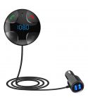 MP3 Car Bluetooth Player FM Transmitter Dual USB- BC29B - Black
