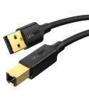UGREEN Cable USB 2.0 AM TO BM Print 1.M , 20846 - Black
