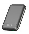 WIWU Power Bank Magnetic 10000mAh Wireless Snap Cube - Black