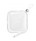 Joyroom JR-L005  Jelly Series 10000 mAh 12W Power Bank With Lightning Cable - White