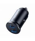 Joyroom JR-CCN06 30W 2Type-C mini Metal Car Charger - Black