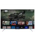 Sharp 4K Smart Frameless TV, 55 Inch, Built-In Receiver, 4T-C55FL6EX - Black