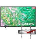 سامسونج تليفزيون 55 بوصة كريستال UHD 4K سمارت، DU8000 + حامل هديه مجانيه