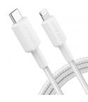 Anker 322 USB-C To Lightning Cable 6ft Braided A81B6H21 - White