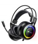 ABKONCORE B780 Bass Vibration Gaming Headset RGB - Black
