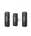 BOYA Wireless Microphone ULTRACOMPACT USB-C Lightning , 2.4GHZ - Black - BY-WM3T-D