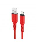 Hoco Cable Lightning 1M 2.4A USB Anti-Bending X59 - Red