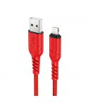 Hoco Cable Lightning 2M 2.4A USB Anti-Bending X59 - Red
