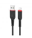 
Hoco Cable Lightning 2M 2.4A USB Anti-Bending X59 - Black
