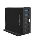 Choetech 60w 5-port Port Desktop Charger - Black