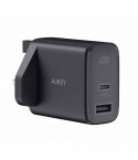 Aukey Charger Home Adapter 32W 2 Port - Black 