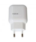 Vidvie Charger Home Micro Fast 2USB (PLE219) - White