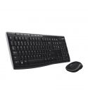 Logitech Combo Keyboard & Mouse Wireless Compo MK270 - Black