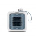 Delonghi Capsule Desk Electric Fan Heater, 360 Watts, Light Blue - HFX10B03-LB