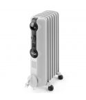 Delonghi Oil Heater, 7 Fins, 1500 Watt, White - TRRS0715