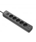 Apc Electric Power Strip 5 Socket 2USB - Black