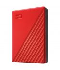 WD My Passport 4TB External USB 3.0 Portable Hard Drive - Red