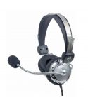 Manhattan Headset Stereo With Micrphone - Black 