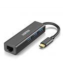 Choetech Hub Adapter 3 Port To Gigabit Pro U02 - Black 