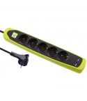 i-Lock Power Strip 5 Outlets With Switch & 2 USB