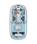 WiWU WM105 Crystal Magnetic Wireless & Bluetooth Mouse - Blue