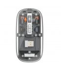 WiWU WM105 Crystal Magnetic Wireless & Bluetooth Mouse - Grey