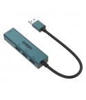 Onten 4-in-1 USB 3.0 to 4-Port USB 3.0 Hub, OTN-5222 - Green