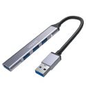 Onten OTN-5701 USB 3.0 To 4 Ports HUB – Supper Slim – Up to 5Gbp - Silver