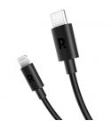 RAVPOWER RP-CB1016 USB-C to Lightning Charging Cable 1M - Black