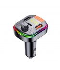 Recci RQ01Car Charger Transmitter MP3 48W - Black