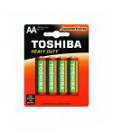 Toshiba R6KG BP-4TG SS-F Single-Use Battery AA zinc carbon