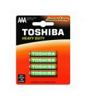 Toshiba R03KG BP-4TGTE SS Heavy Duty AAA Carbon Zinc